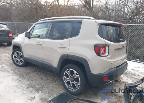 2016 Jeep Renegade Limited z USA, uszkodzony, nr VIN ZACCJBDT0GPC93137